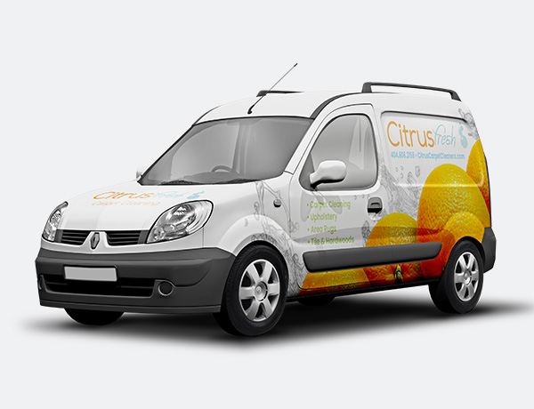 Citrus Fresh Vehicle Wrap.