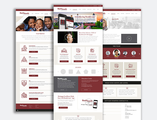 BankSouth Website Design